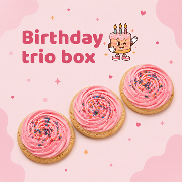 Birthday Cake Cookie Trio Box
