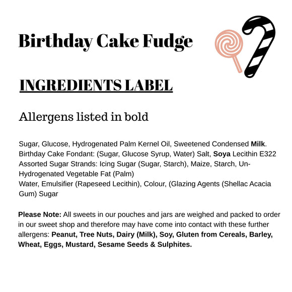 Birthday Cake Fudge