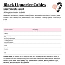 Black Liquorice Cables