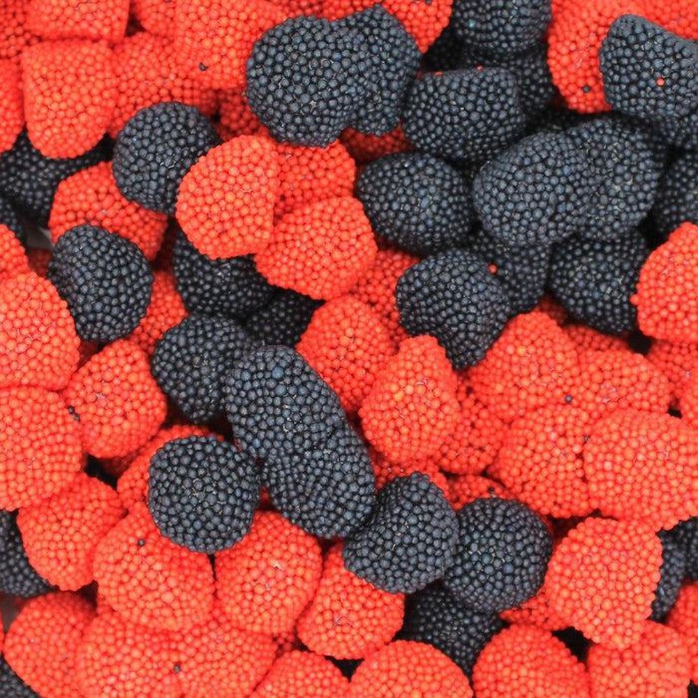 Black & Raspberry Bobbly Berries – Giant Bradley's Online Sweet Shop