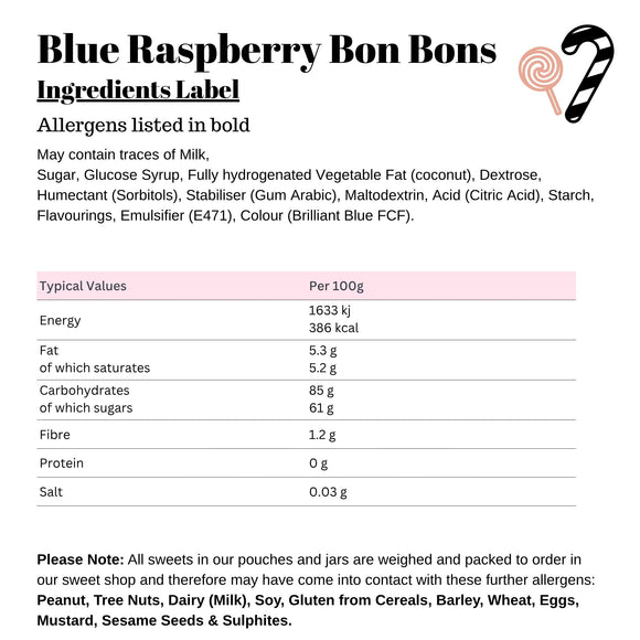 Blue Raspberry Bon Bons