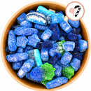 Blue Raspberry Candy Salad Bowl 700g