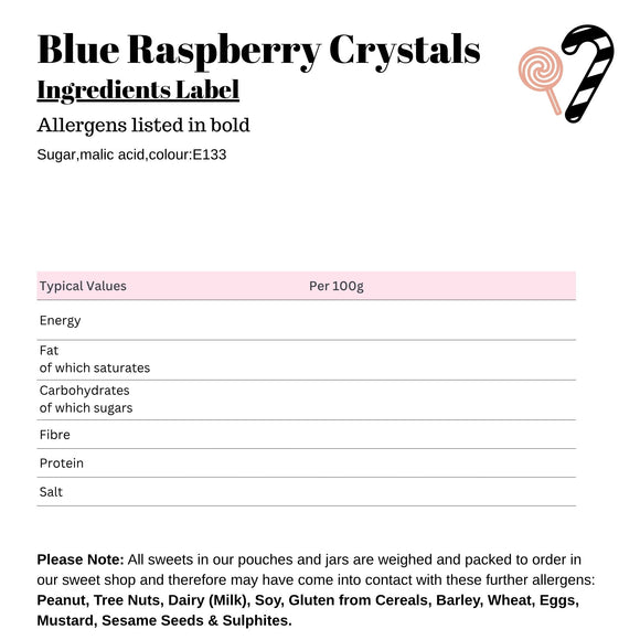 Blue Raspberry Crystals