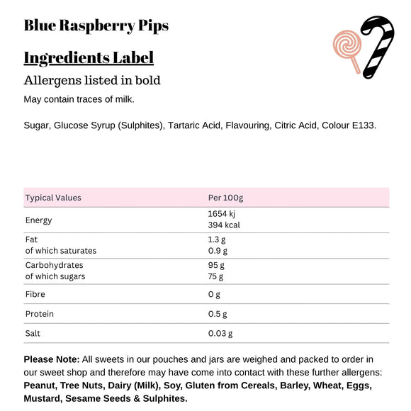 Blue Raspberry Pips