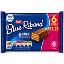 Blue Riband Milk Chocolate Wafer Biscuits 6 Pack