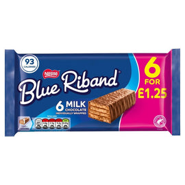 Blue Riband Milk Chocolate Wafer Biscuits 6 Pack