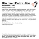 Blue Sweet Platter 1.15kg