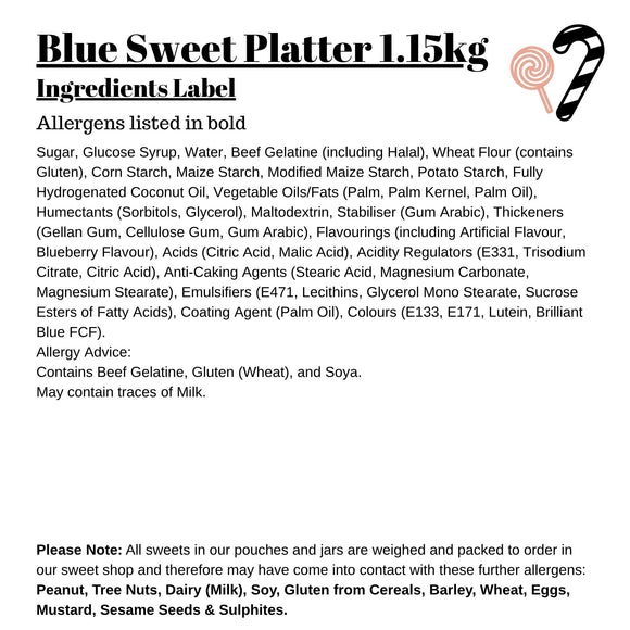 Blue Sweet Platter 1.15kg