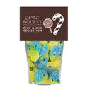 Blue and Yellow Skulls