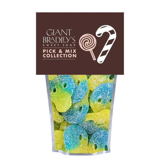 Blue and Yellow Skulls