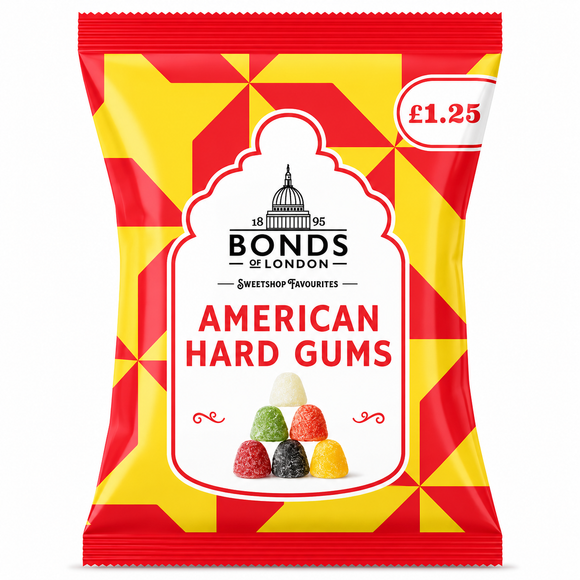 Bonds American Hard Gums Bags 130g PMP