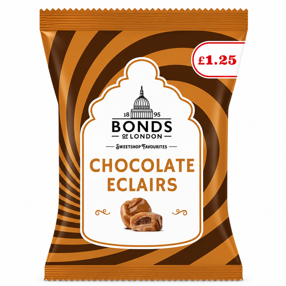 Bonds Chocolate Eclairs Bags 100g PMP