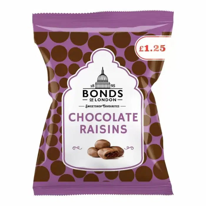 Bonds Chocolate Raisins 100g