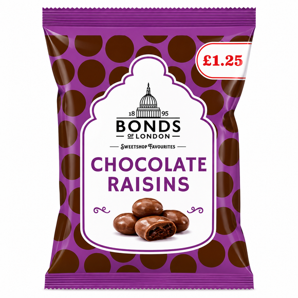 Bonds Chocolate Raisins 75g PMP