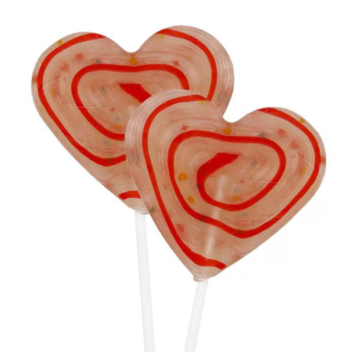 Bonds Confetti Heart Candy Pop 50g x1 Lolly