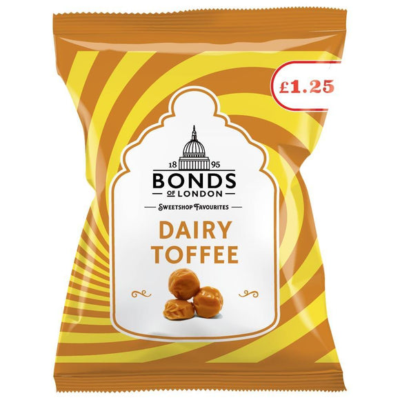 Bonds Dairy Toffee Bags 120g PMP