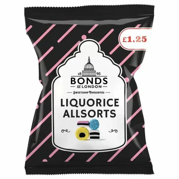 Bonds Liquorice Allsorts Bags 130g PMP