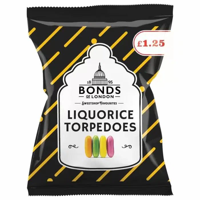 Bonds Liquorice Torpedos 120g