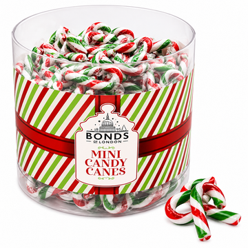 Bonds Mini Christmas Candy Canes 5g (Whole Tub)
