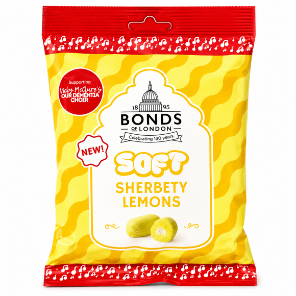 Bonds Soft Sherbety Lemons Bag 120g PMP