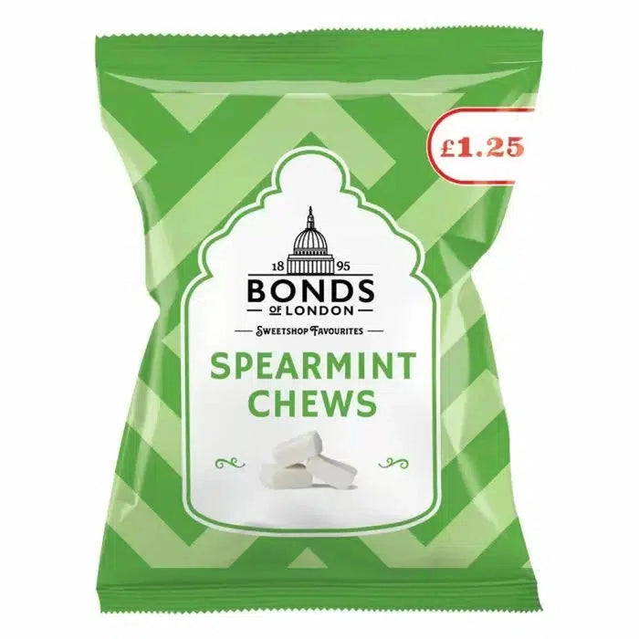 Bonds Spearmint Chews Bags 120g