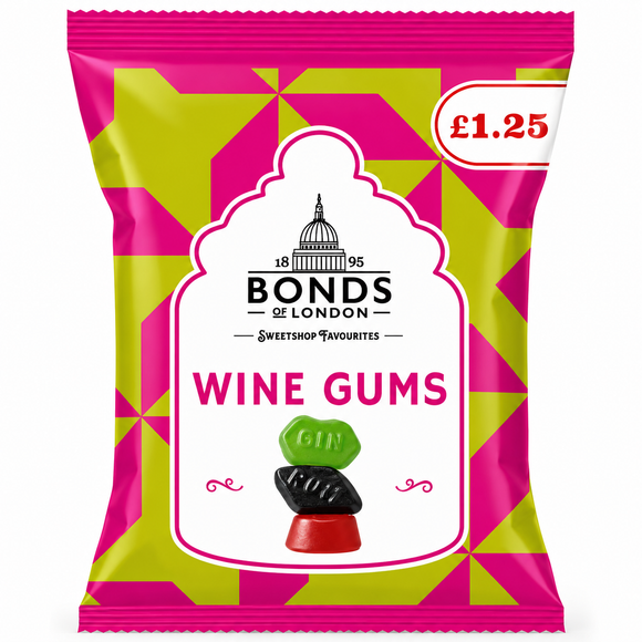 Bonds Wine Gums Bags 120g PMP