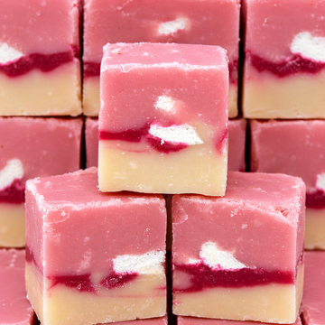 Boozy Eton Mess Fudge