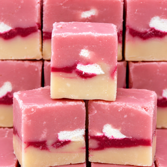 Boozy Eton Mess Fudge