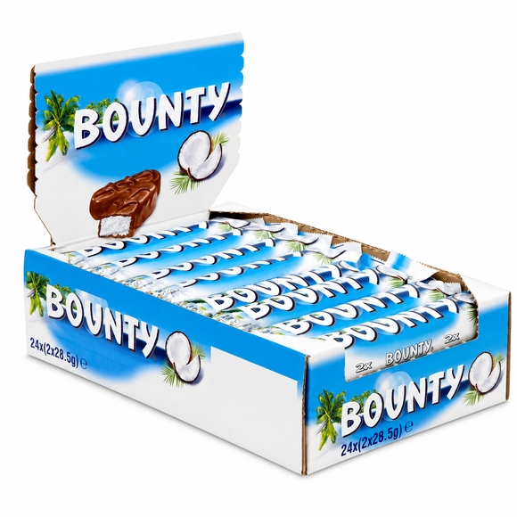 Bounty Coconut & Milk Chocolate Snack Bar Duo 57g