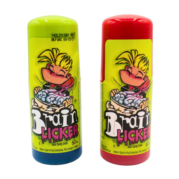 Brain Licker Blue Raspberry & Sour Strawberry Flavour Bottle 60ml Random Flavour