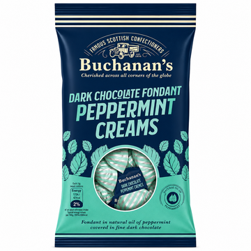 Buchanan's Dark Chocolate Fondant Peppermint Creams Bag 120g