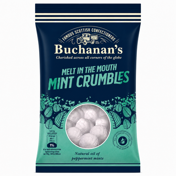 Buchanan's Melt In The Mouth Mint Crumbles Bags 140g