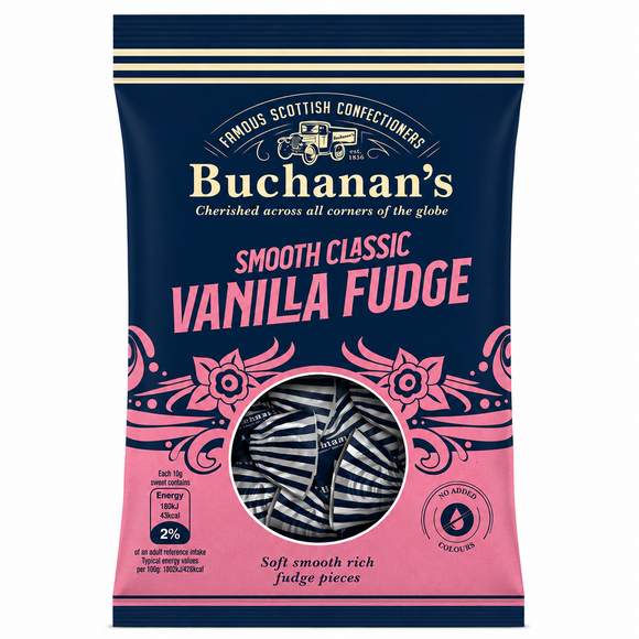 Buchanan's Smooth Classic Vanilla Fudge Bag 120g