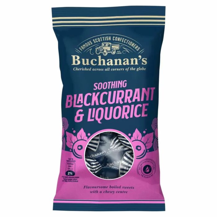 Buchanan's Soothing Blackcurrant & Liquorice Bag 140g
