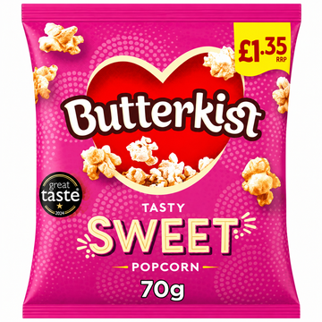 Butterkist Cinema Sweet Popcorn 70g PMP