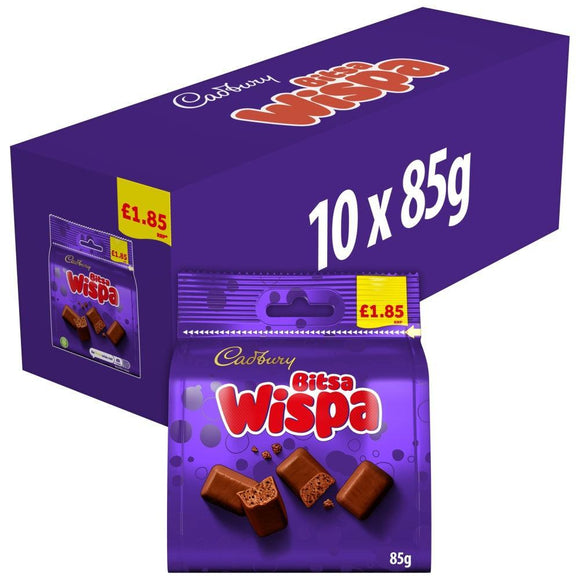 Cadbury Bitsa Wispa Milk Chocolate Bag 85g PMP