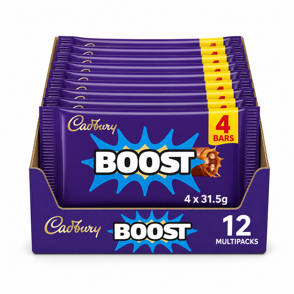 Cadbury Boost Chocolate Bar 4 Pack 126g
