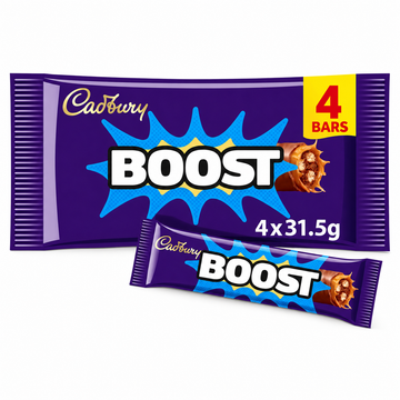 Cadbury Boost Chocolate Bar 4 Pack 126g