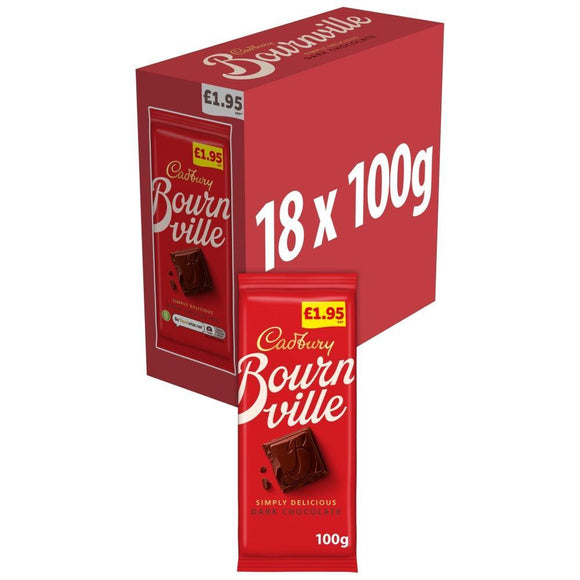 Cadbury Bournville Classic Dark Chocolate Bar 100g PMP
