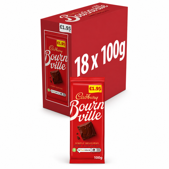 Cadbury Bournville Classic Dark Chocolate Bar 100g PMP
