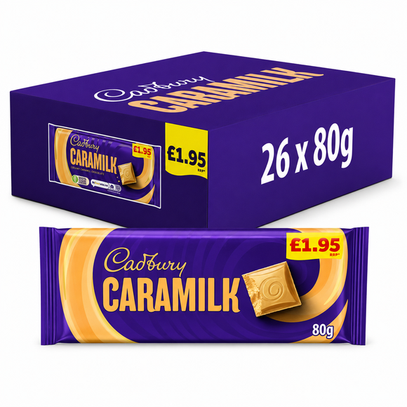 Cadbury Caramilk Golden Caramel Chocolate Bar 80g PMP