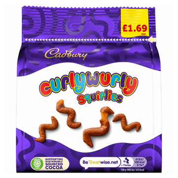 Cadbury Curly Wurly Squirlies Bag 85g PMP