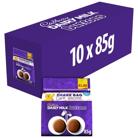 Cadbury Dairy Milk Buttons Chocolate Bag 85g PMP