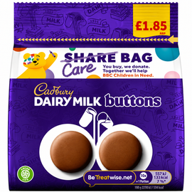 Cadbury Dairy Milk Buttons Chocolate Bag 85g PMP