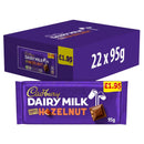Cadbury Dairy Milk Chopped Hazelnut Chocolate Bar 95g PMP