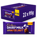 Cadbury Dairy Milk Chopped Hazelnut Chocolate Bar 95g PMP