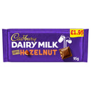 Cadbury Dairy Milk Chopped Hazelnut Chocolate Bar 95g PMP
