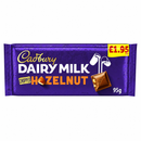 Cadbury Dairy Milk Chopped Hazelnut Chocolate Bar 95g PMP