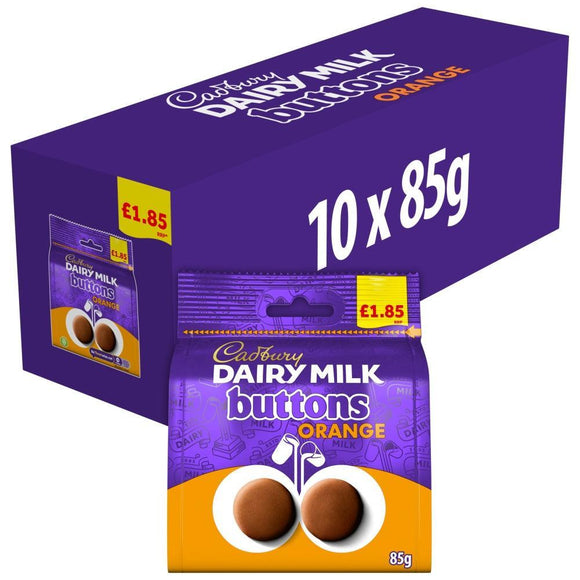 Cadbury Dairy Milk Orange Buttons Chocolate Bag 85g PMP