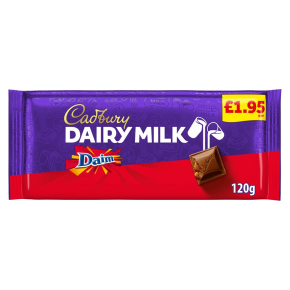 Cadbury Dairy Milk With Daim Chocolate Bar 120g
